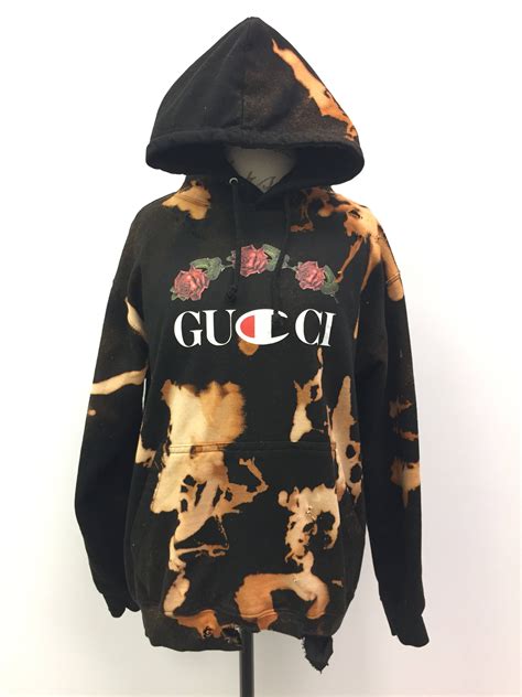 gucci brown hoodie|Gucci champion hoodie cheap.